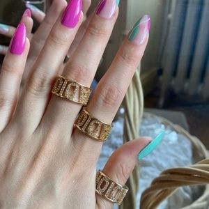 18k Gold-Filled Chain Ring | Dainty Link Chain Ring For Women | Stacking Ring |